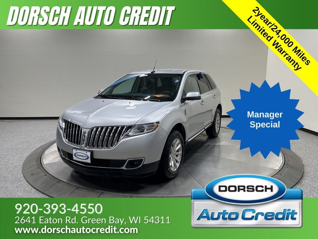 2014 Lincoln MKX Base in Ingot Silver — front three-quarter view