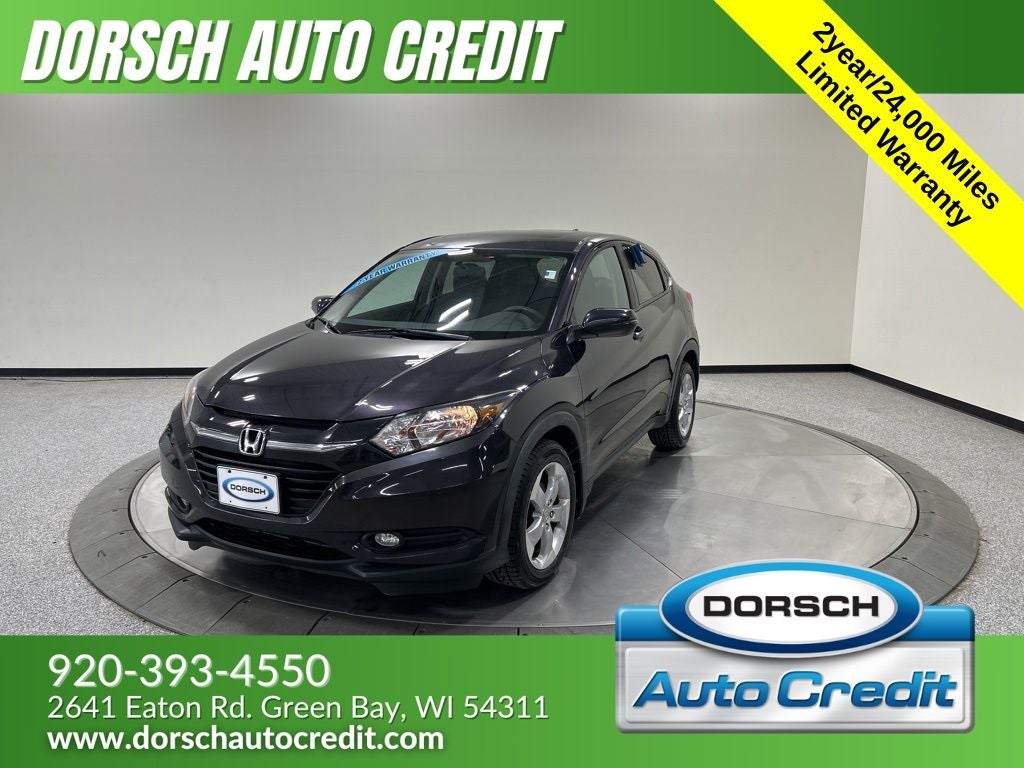 2016 Honda HR-V EX in Gray — front three-quarter view